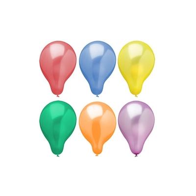 Papstar 90 Luftballons Ø 25 cm farbig sortiert Metallic