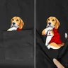 CLOOCL-Économie College en 3D pour les amoureux des chiens Économie en coton drôles Économie