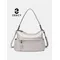 Zency Beige sac 100% en cuir véritable souple Hobo sac à bandoulière femmes sac à main à la mode