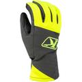 Klim PowerXross Snowmobile Gloves, grey-yellow, Size 3XL
