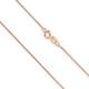 10K Rose Gold Box Chain .7mm Wide 14, 16, 18, 20, 22 Or 24 Inch Lightweight Necklace, Lobster Claw Spring Ring Clasp, Jewelry