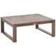 Table Basse en Bois d'Acacia pour Ensemble de Jardin Moderne à Lattes Timor II - Bois foncé