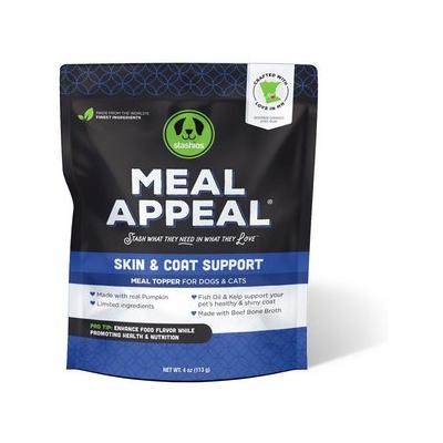 Stashios Meal Appeal Beef Skin & Coat Support Dehydrated Dog & Cat Treats, 4-oz bag