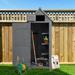 Outdoor Storage Cabinet Tool Shed Wooden Garden Shed Natural