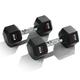 Sunny Health & Fitness Core Fit Hex Style Dumbbells 25-Pound (Pair) - SF-DB03-25