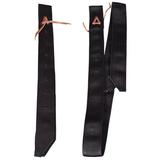 27AD Hilason Premium Single Nylon Cinch Tie Strap And Off Billet Set Black
