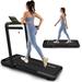 JELENS 2 in 1 Incline Treadmill Under Desk Walking Pad 2.5HP Home Folding Treadmills with Gesture Sensing Control Walking Machine for Office with Led Display