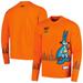 Men's Freeze Max Orange Looney Tunes Bugs Bunny Batman Pullover Sweatshirt