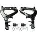 4pc Front Lower Control Arm & Upper Ball Joint Kit For 2004-07 Trailblazer Envoy
