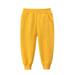 Itsun Toddler Sweatpants Boys Baby Boy Pants Toddler Baby Boys Girls Solid Loose Trousers Pants Sport Pants Yellow 100