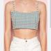 Brandy Melville Tops | Brandy Melville Gingham Tank Top | Color: Green | Size: 2