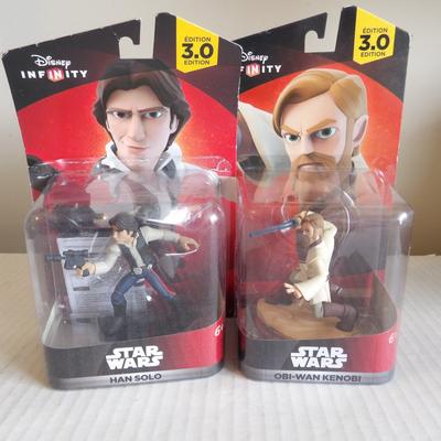 Disney Video Games & Consoles | + Lot Of 2 Disney Infinity Han Solo & Obi-Wan Kenobi 3.0 Edition New | Color: Black/Red | Size: Os