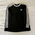 Adidas Tops | Adidas Classic 3 Stripe Long Sleeve | Color: Black/White | Size: M