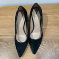 Coach Shoes | Coach Suede Leather Heels | Color: Black | Size: 8.5