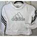 Adidas Shirts & Tops | Adidas Girl's Hooded Sweatshirt Slightly Cropped White & Black Girl's Medium | Color: Black/White | Size: Mg