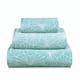 Allure Geometric Design Bath Sheet, Pack of 2 Large Bath Towels, 90 x 150cm, 100% Cotton, Super soft, Washable (Duck Egg)