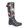 Hi-Tec Tec Oracle Womens Wellington Boots Black Print 6 (39)