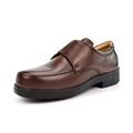 Mens Touch Fasten Leather Shoes Mens Extra Wide Shoes Mens Touch Fastening Shoes Mens Brown Leather Shoes Mens Leather Shoes Mens Wide Fit Leather Shoes Mens Wide Fit Shoes Sizes 7-13/14/15 9 UK