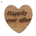 Yoone 50Pcs Wooden Love Heart Letter Slices DIY Craft Wedding Table Scatter Decoration