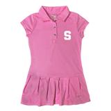 Girls Toddler Garb Pink Syracuse Orange Caroline Cap Sleeve Polo Dress