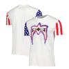Men's White The Ultimate Warrior Stars & Stripes T-Shirt