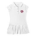 Girls Toddler Garb White Texas A&M Aggies Caroline Cap Sleeve Polo Dress