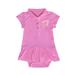 Girls Infant Garb Pink Wisconsin Badgers Caroline Cap Sleeve Polo Dress