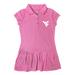 Girls Toddler Garb Pink West Virginia Mountaineers Caroline Cap Sleeve Polo Dress