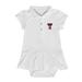 Girls Infant Garb White Texas Tech Red Raiders Caroline Cap Sleeve Polo Dress