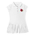 Girls Toddler Garb White Louisville Cardinals Caroline Cap Sleeve Polo Dress