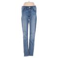 Express Jeans Jeggings - Mid/Reg Rise: Blue Bottoms - Women's Size 00