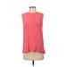 Zara Sleeveless Blouse: Pink Tops - Women's Size Small