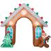 Gemmy Industries Airblown-Gingerbread Archway-LG Polyester in Brown/Green | 104.72 H x 114.17 W x 37.4 D in | Wayfair G-883136