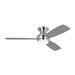 Joss & Main Rivers Dimmable Integrated LED Indoor Hugger Ceiling Fan w/ Light Kit, Remote Control & Manual Reversible Motor, in Gray/Brown | Wayfair