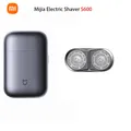 Xiaomi-Rasoir électrique portable avec étui en cuir véritable et corps en métal mini rasoir pour