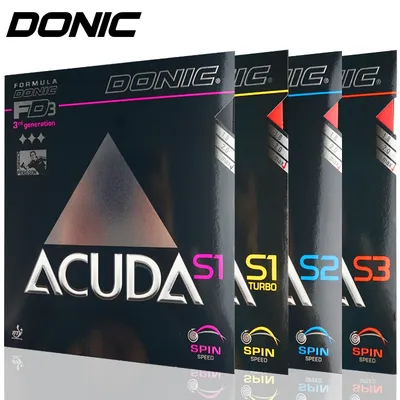 Donic ACUDA – caoutchouc de Tennis de Table éponge de Ping-Pong originale S1 S2 S3 ACUDA S1 Turbo