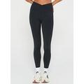 Everyday Athleisure Wrap Waist Leggings - Black