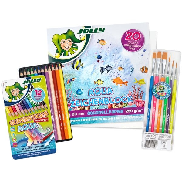 JOLLY 19-teiliges Mal-Set »Supersticks Aqua« türkis Image