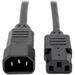 Tripp Lite P004-003 3 ft. 18 AWG 10A & 100-250V C14 to C13 Power Cord Adapter