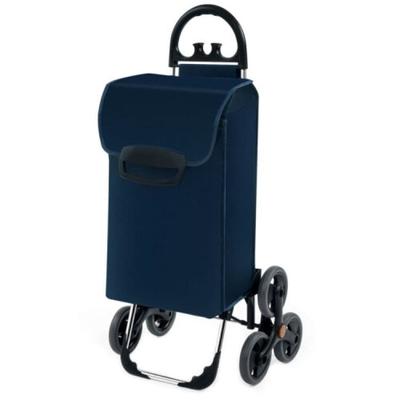 Folding Stair Climbing Shopping Cart with Removable Bag and Handle - 19"x 15" x 41"