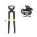 End Cutting Pliers 8" Nail Nippers Puller Plier with Black PVC Handle - Black Yellow - 8 Inch