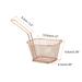 Mini Square Fry Basket Reusable Holder Fry Chip Basket 4.13x3.39x2.48Inch 6Pcs - Copper