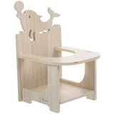 1 Set Hamster Chair with Tray Handmade Wooden Hamster Dining High Chair Hamster Accessories