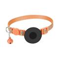 Cat Choker Kitten Choker with Tag Holder with D Rings Buckle Adjustable Length Pets Choker Small Dogs Choker for Kitten Girl Boys Cats Orange