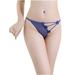 Lingerie for Women Thong Underwear Pants Lace Transparent Ribbon Underwear Mesh