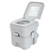 5.3 Gallon 20L Flush Outdoor Indoor Travel Camping Portable Toilet for Car Boat Caravan Campsite Hospital Gray