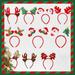 Hadanceo Elk Antler Headband Festive Lightweight Universal Ornamental Increase Atmosphere Cloth Christmas Tree Hair Band for Children