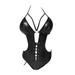 Lingerie for Women Fashion Sexy Patent Leather Sleepwear Temptation Underwear Nightdress