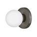 Hinkley Lighting 56050-Ll Audrey 1 Light 5 Wide Bathroom Sconce / Ceiling Light - Black