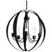 Pomme 29.1"H Coastal Black Short Height Outdoor Pendant w/ Seeded Shad